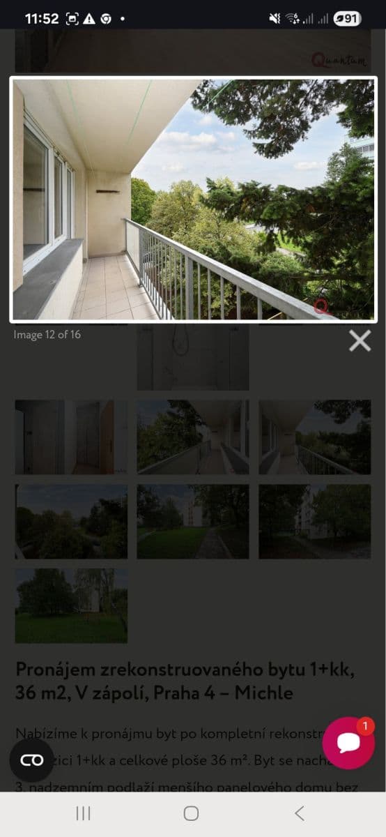 Pronájem bytu 1+kk 30 m², V zápolí, Praha, Praha Pronájem bytu 1+kk 30 m², V zápolí, Praha, Praha