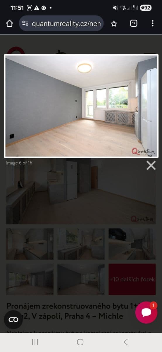 Pronájem bytu 1+kk 30 m², V zápolí, Praha, Praha Pronájem bytu 1+kk 30 m², V zápolí, Praha, Praha