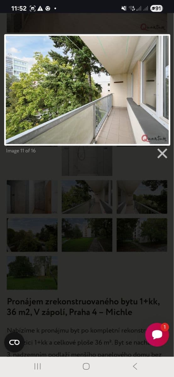 Pronájem bytu 1+kk 30 m², V zápolí, Praha, Praha Pronájem bytu 1+kk 30 m², V zápolí, Praha, Praha