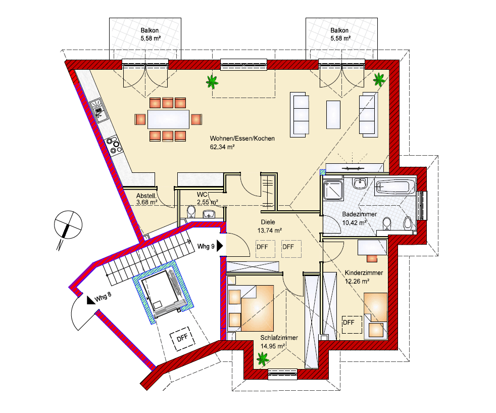 Prodej bytu 3+kk 125 m², Badenweiler, Bádensko-Württembersko Prodej bytu 3+kk 125 m², Badenweiler, Bádensko-Württembersko