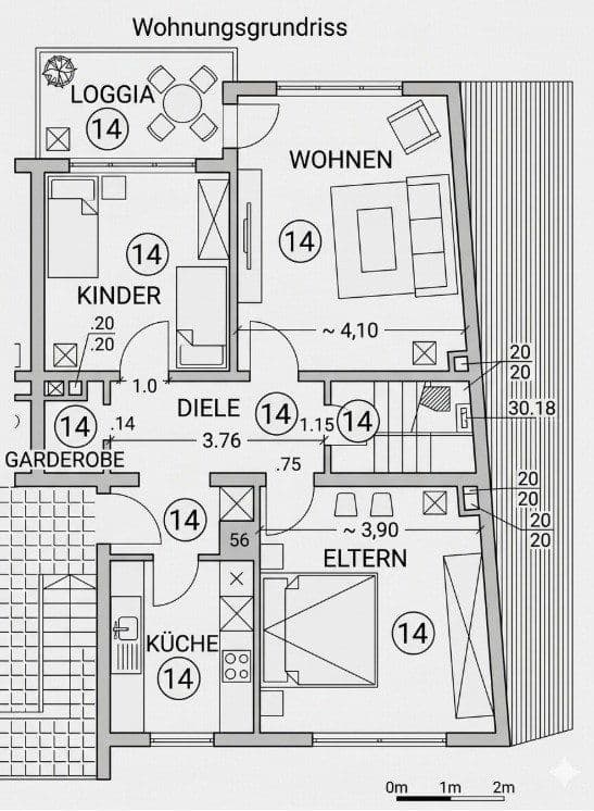 Prodej bytu 3+kk 73 m², Bochum, Severní Porýní-Vestfálsko Prodej bytu 3+kk 73 m², Bochum, Severní Porýní-Vestfálsko