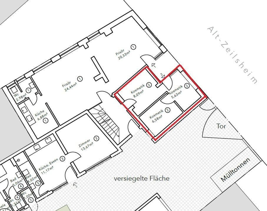 Prodej nebytového prostoru 22 m², Alt Zeilsheim 47, Frankfurt, Hessen Prodej nebytového prostoru 22 m², Alt Zeilsheim 47, Frankfurt, Hessen