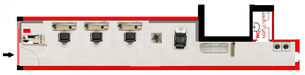 Pronájem nebytového prostoru 60 m², Sertersweg, Gießen, Hessen Pronájem nebytového prostoru 60 m², Sertersweg, Gießen, Hessen