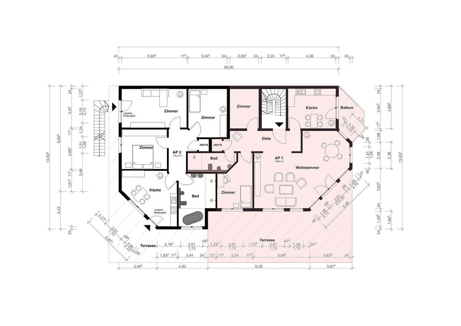 Pronájem bytu 3+1 145 m², Mottmannstraße 5b, Troisdorf, Severní Porýní-Vestfálsko Pronájem bytu 3+1 145 m², Mottmannstraße 5b, Troisdorf, Severní Porýní-Vestfálsko
