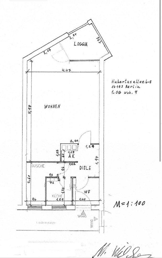 Pronájem bytu 1+1 41 m², Hubertusallee 6, Berlin, Berlín Pronájem bytu 1+1 41 m², Hubertusallee 6, Berlin, Berlín