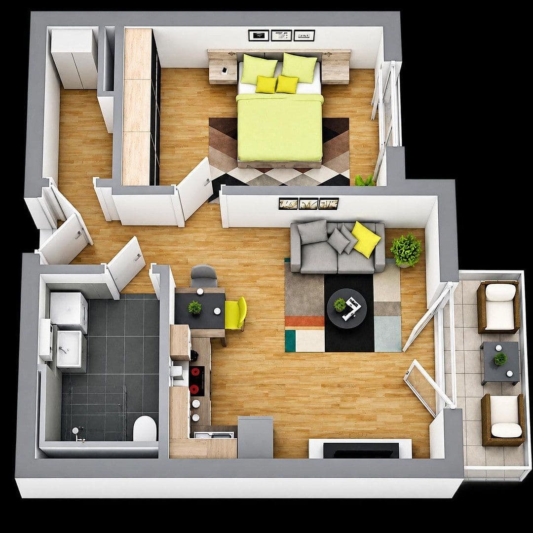Pronájem bytu 2+1 49 m², Manching, Bavorsko Pronájem bytu 2+1 49 m², Manching, Bavorsko