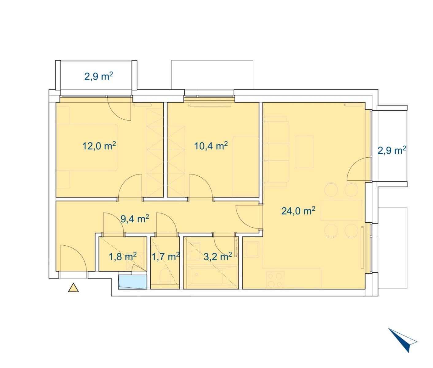 Pronájem bytu 3+kk 67 m², Brno, Jihomoravský kraj Pronájem bytu 3+kk 67 m², Brno, Jihomoravský kraj
