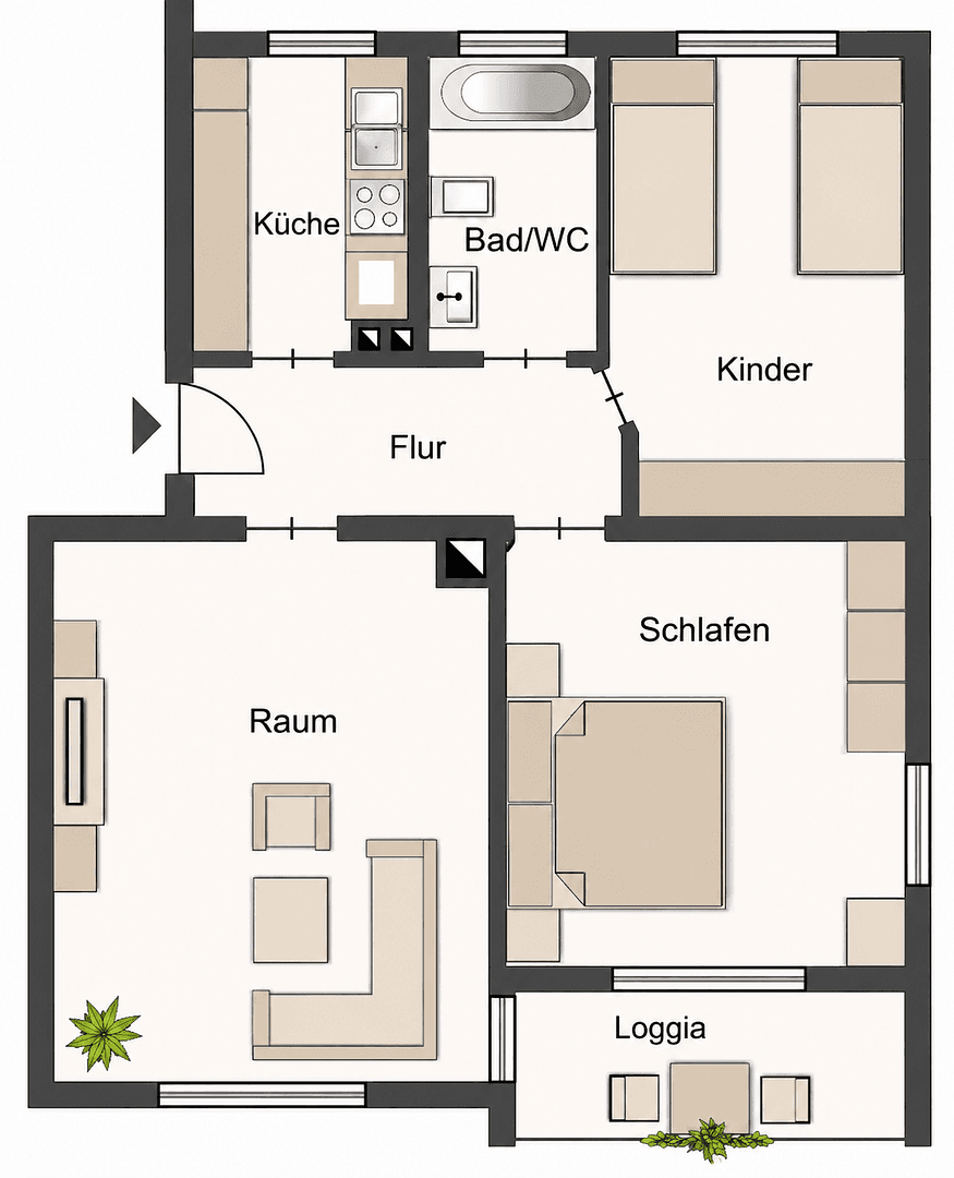 Pronájem bytu 3+1 61 m², Ludwigstr. 33, Stuttgart, Bádensko-Württembersko Pronájem bytu 3+1 61 m², Ludwigstr. 33, Stuttgart, Bádensko-Württembersko