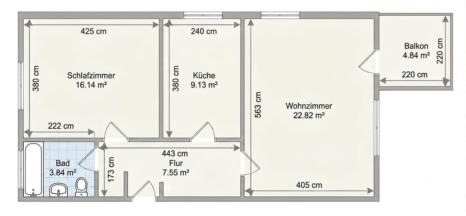 Prodej bytu 2+1 62 m², Berlin, Berlín Prodej bytu 2+1 62 m², Berlin, Berlín