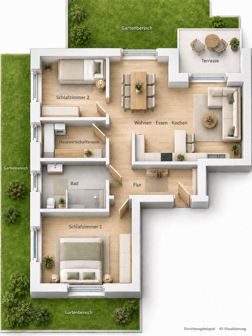Pronájem bytu 3+1 80 m², Damme, Dolní Sasko Pronájem bytu 3+1 80 m², Damme, Dolní Sasko