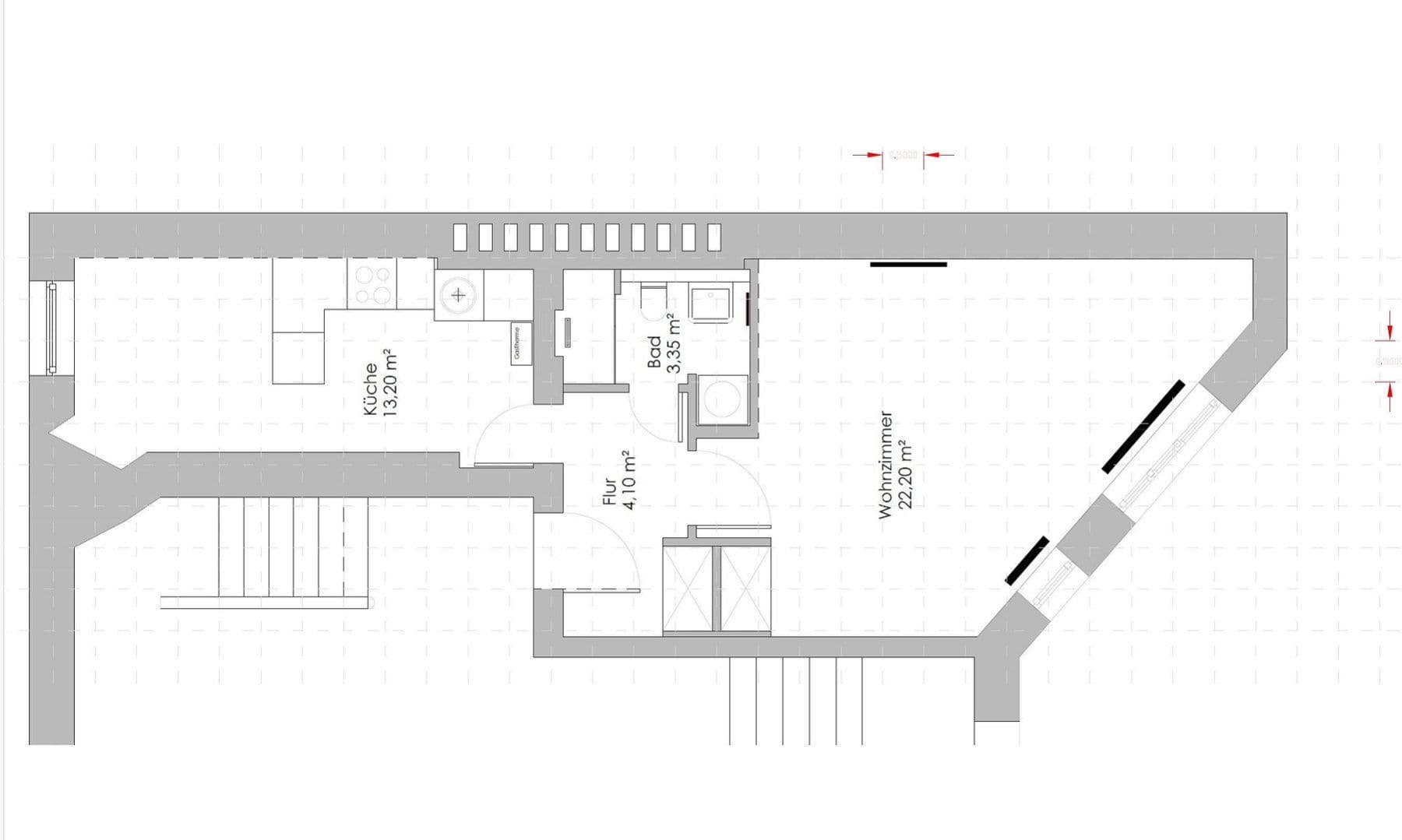 Prodej bytu 1+1 43 m², Alsenstraße 16, Berlin, Berlín Prodej bytu 1+1 43 m², Alsenstraße 16, Berlin, Berlín