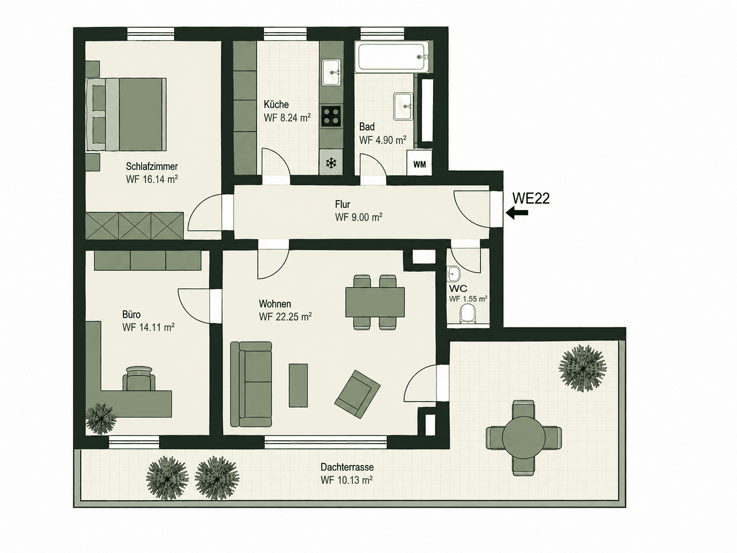 Prodej bytu 3+1 86 m², Germering, Bavorsko Prodej bytu 3+1 86 m², Germering, Bavorsko
