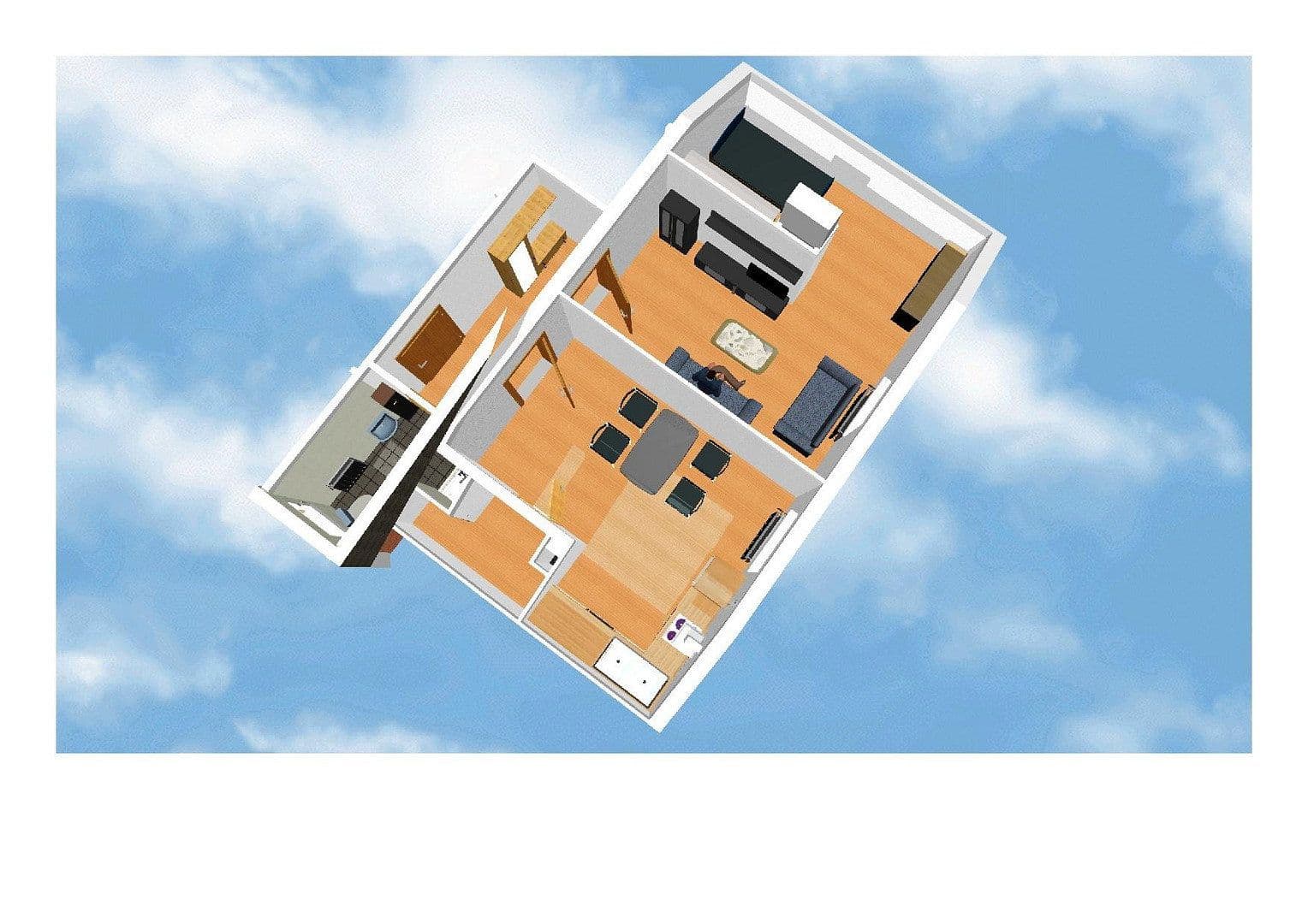 Pronájem bytu 1+kk 47 m², Karben, Hessen Pronájem bytu 1+kk 47 m², Karben, Hessen
