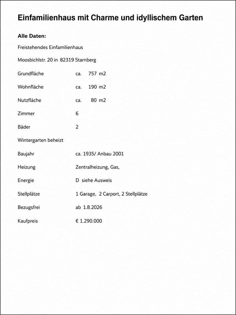 Prodej domu 175 m², pozemek 757 m², Starnberg, Bavorsko Prodej domu 175 m², pozemek 757 m², Starnberg, Bavorsko