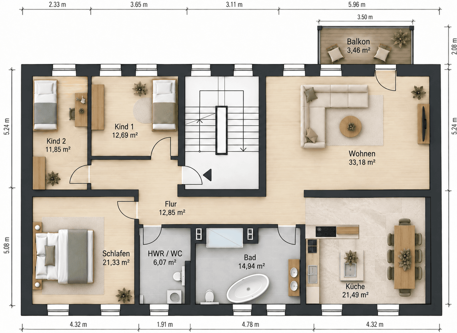 Pronájem bytu 4+1 135 m², Rudolfstraße 8, Chemnitz, Sasko Pronájem bytu 4+1 135 m², Rudolfstraße 8, Chemnitz, Sasko