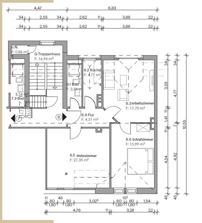 Prodej bytu 3+1 70 m², Burgstrasse 26, Flensburg, Šlesvicko-Holštýnsko Prodej bytu 3+1 70 m², Burgstrasse 26, Flensburg, Šlesvicko-Holštýnsko