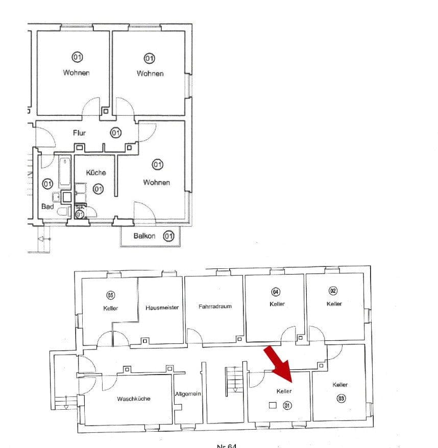 Pronájem bytu 3+1 65 m², Brunnenstr, 64, Koblenz - Stolzenfels Kripp, Porýní-Falc Pronájem bytu 3+1 65 m², Brunnenstr, 64, Koblenz - Stolzenfels Kripp, Porýní-Falc
