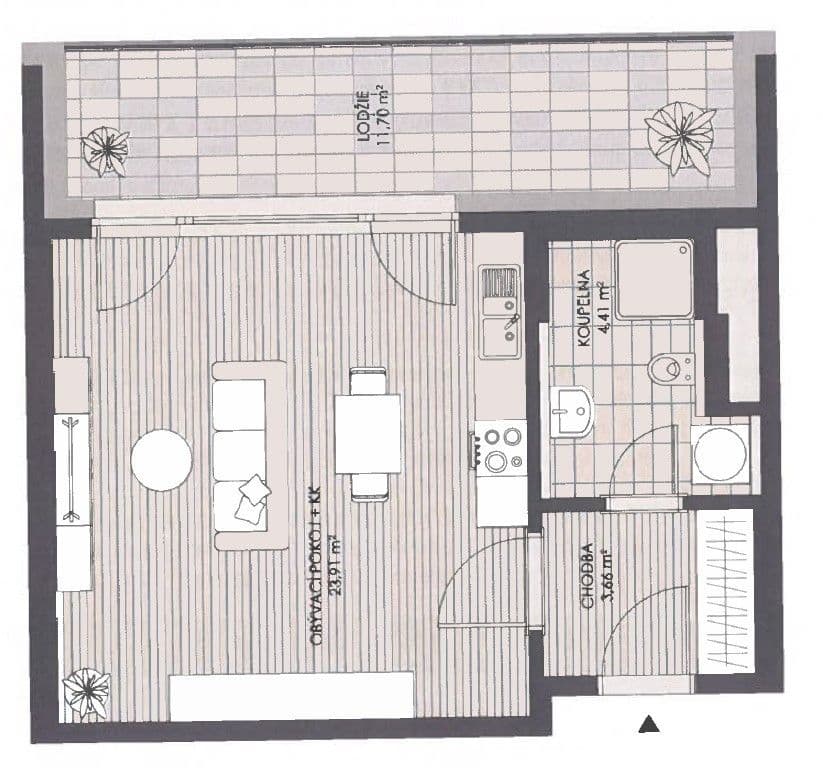 Pronájem bytu 1+kk 35 m², Vyletalova, Praha, Praha Pronájem bytu 1+kk 35 m², Vyletalova, Praha, Praha