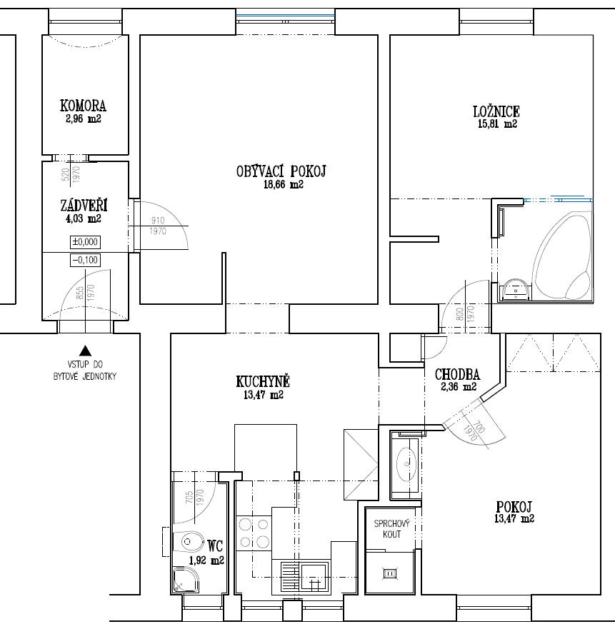 Pronájem bytu 3+1 75 m², Krhanice, Středočeský kraj Pronájem bytu 3+1 75 m², Krhanice, Středočeský kraj