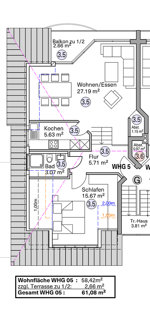 Prodej bytu 2+1 61 m², Zum Mühlenbach 2a, Osnabrück, Dolní Sasko Prodej bytu 2+1 61 m², Zum Mühlenbach 2a, Osnabrück, Dolní Sasko