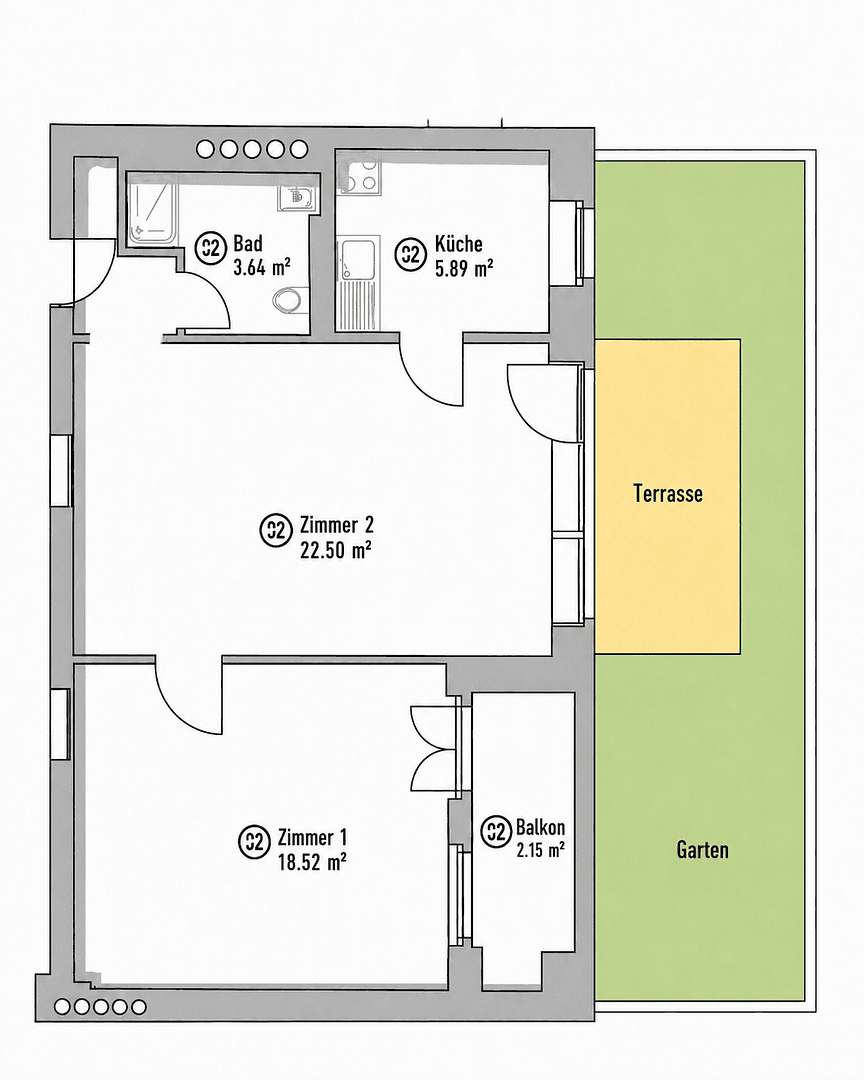 Prodej bytu 2+1 55 m², Berlin, Berlín Prodej bytu 2+1 55 m², Berlin, Berlín
