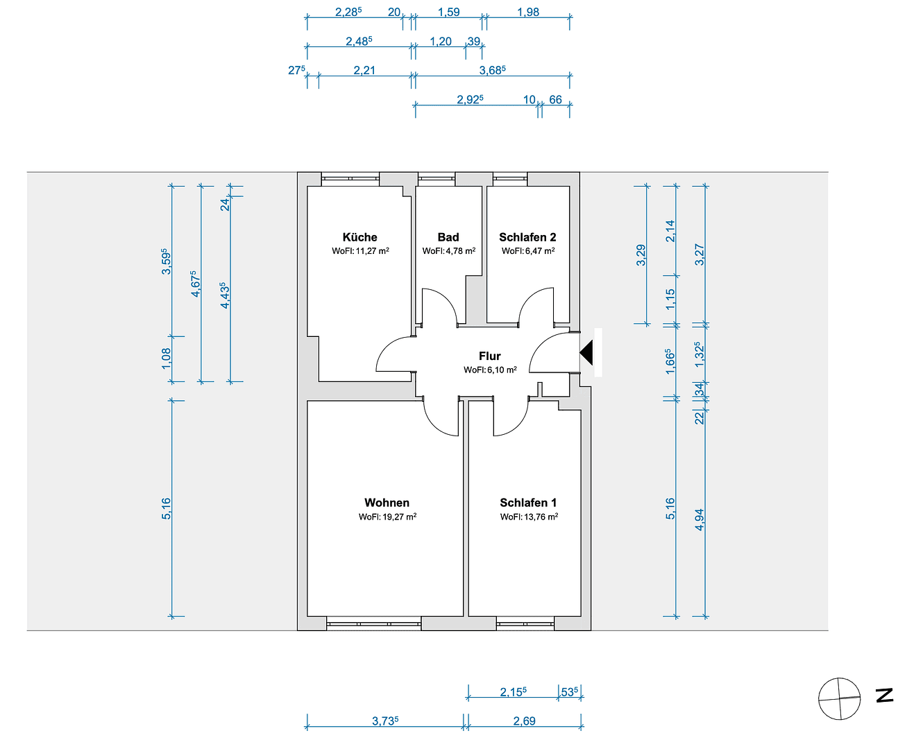 Prodej bytu 3+1 62 m², Davoser Straße, Berlin, Berlín Prodej bytu 3+1 62 m², Davoser Straße, Berlin, Berlín