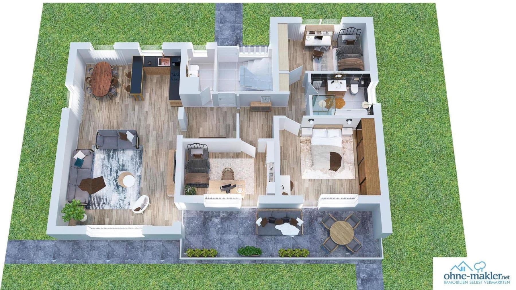 Pronájem bytu 4+1 107 m², Goetheweg 7, Eltville am Rhein, Hessen Pronájem bytu 4+1 107 m², Goetheweg 7, Eltville am Rhein, Hessen