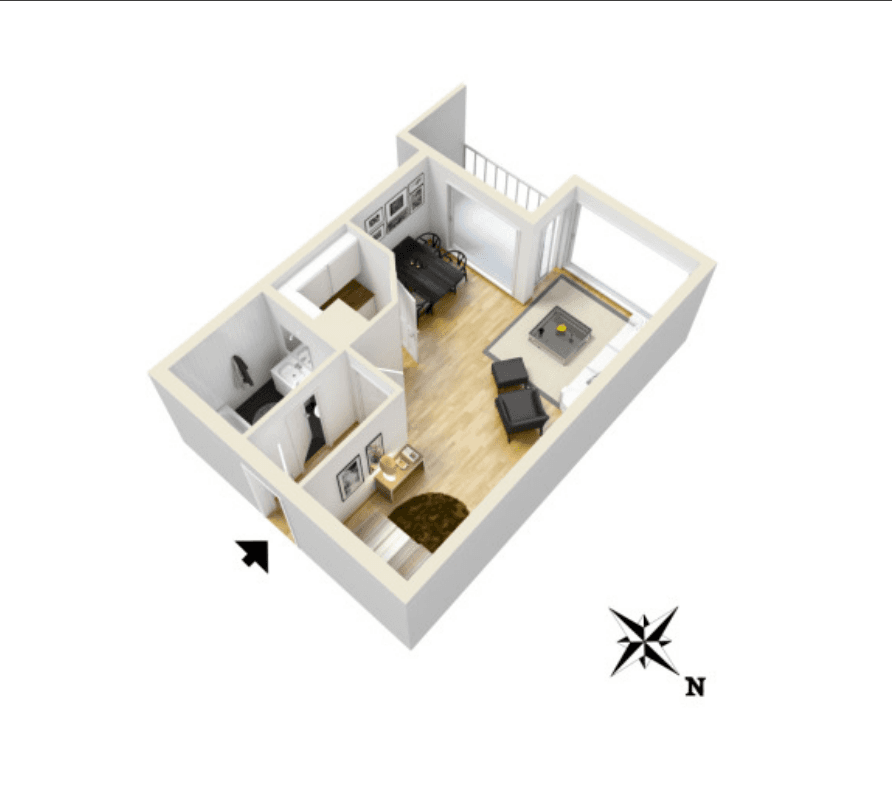Prodej bytu 1+1 39 m², Erding, Bavorsko Prodej bytu 1+1 39 m², Erding, Bavorsko
