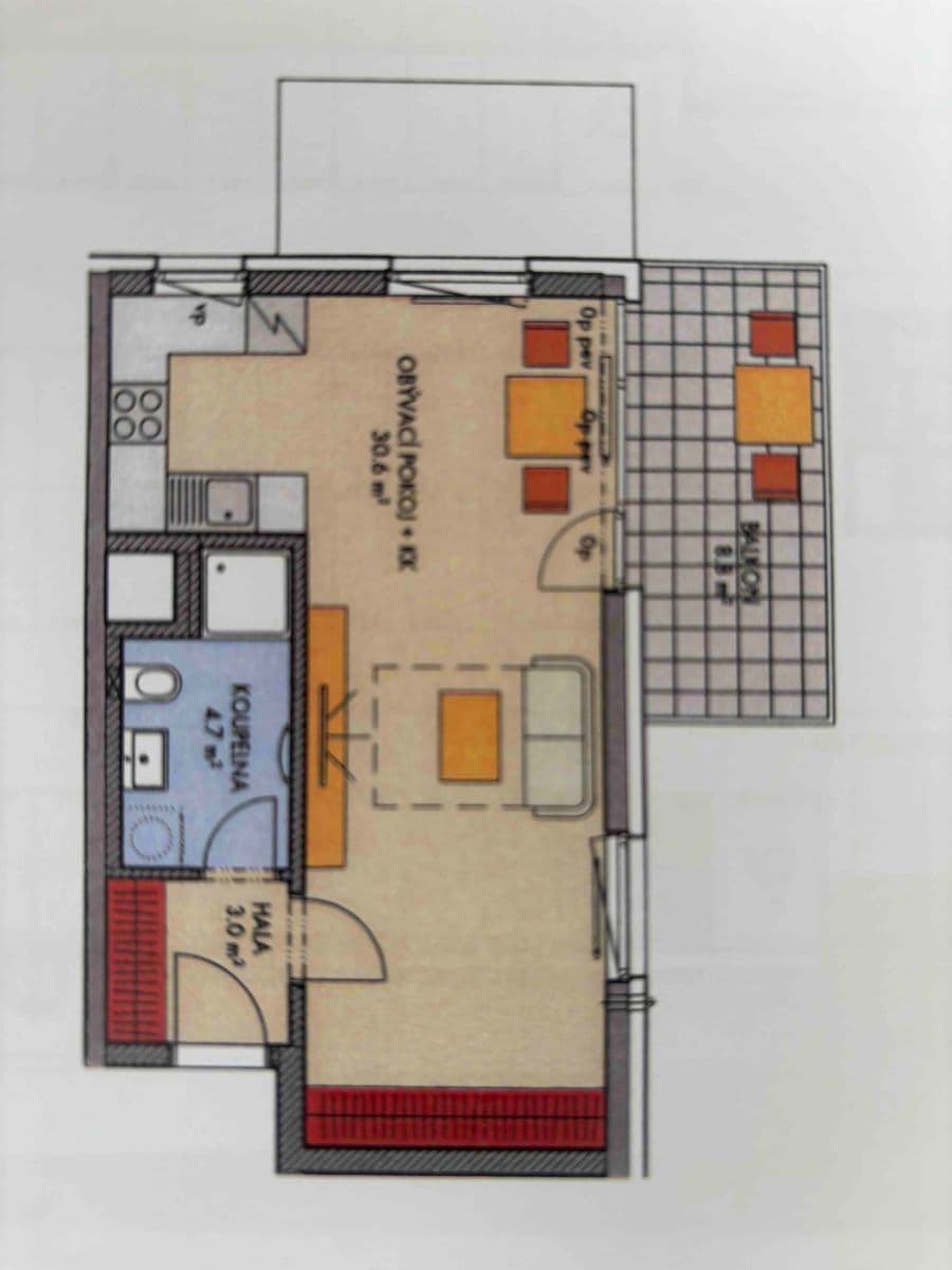 Prodej bytu 1+kk 39 m², Prosecká, Praha, Praha Prodej bytu 1+kk 39 m², Prosecká, Praha, Praha
