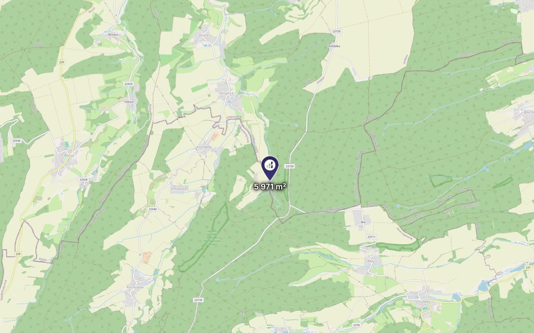 Prodej pozemku 2.388 m², Vinařice, Ústecký kraj Prodej pozemku 2.388 m², Vinařice, Ústecký kraj