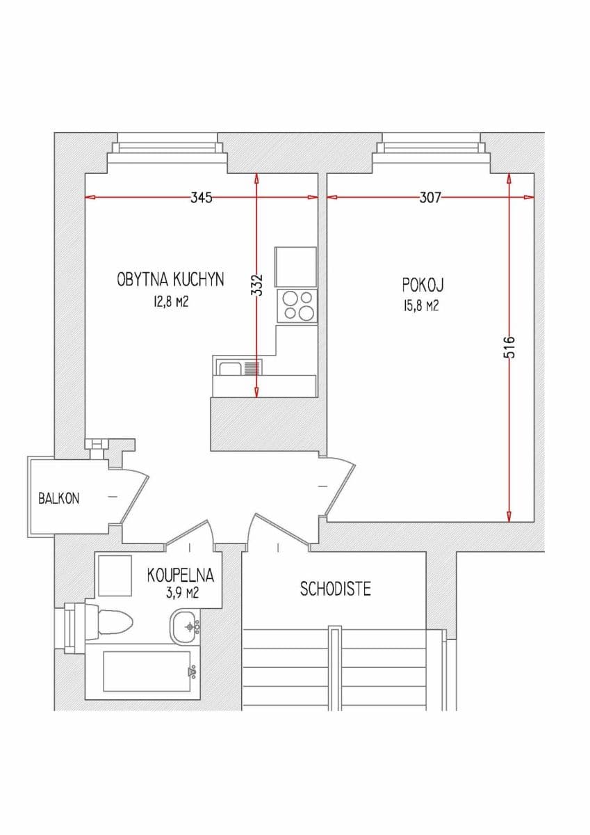 Pronájem bytu 1+1 38 m², Doudova, Praha, Praha Pronájem bytu 1+1 38 m², Doudova, Praha, Praha