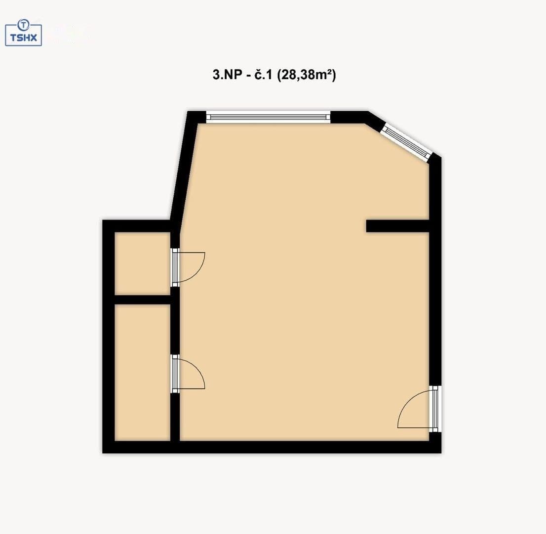Pronájem bytu 1+kk 29 m², Viniční, Brno, Jihomoravský kraj Pronájem bytu 1+kk 29 m², Viniční, Brno, Jihomoravský kraj