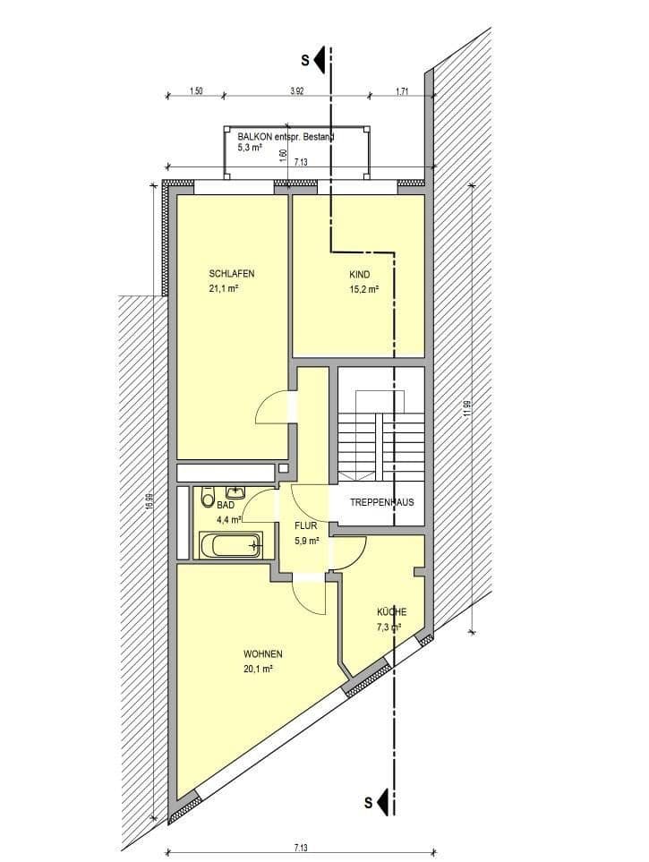 Pronájem bytu 3+1 82 m², Bonn, Severní Porýní-Vestfálsko Pronájem bytu 3+1 82 m², Bonn, Severní Porýní-Vestfálsko