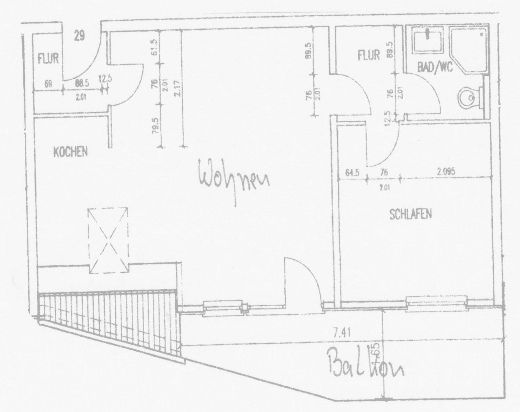 Pronájem bytu 2+1 53 m², Berneckerstr. 1, Bochum, Severní Porýní-Vestfálsko Pronájem bytu 2+1 53 m², Berneckerstr. 1, Bochum, Severní Porýní-Vestfálsko