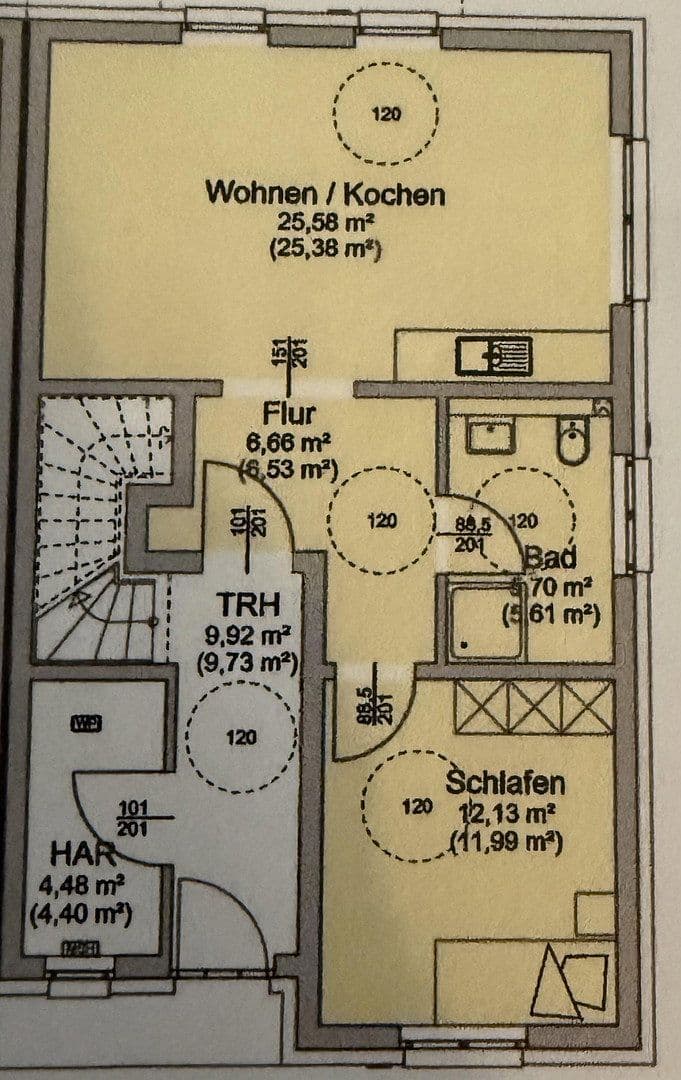 Pronájem bytu 2+1 57 m², Am Hopfengarten 76, Magdeburg, Sasko-Anhaltsko Pronájem bytu 2+1 57 m², Am Hopfengarten 76, Magdeburg, Sasko-Anhaltsko