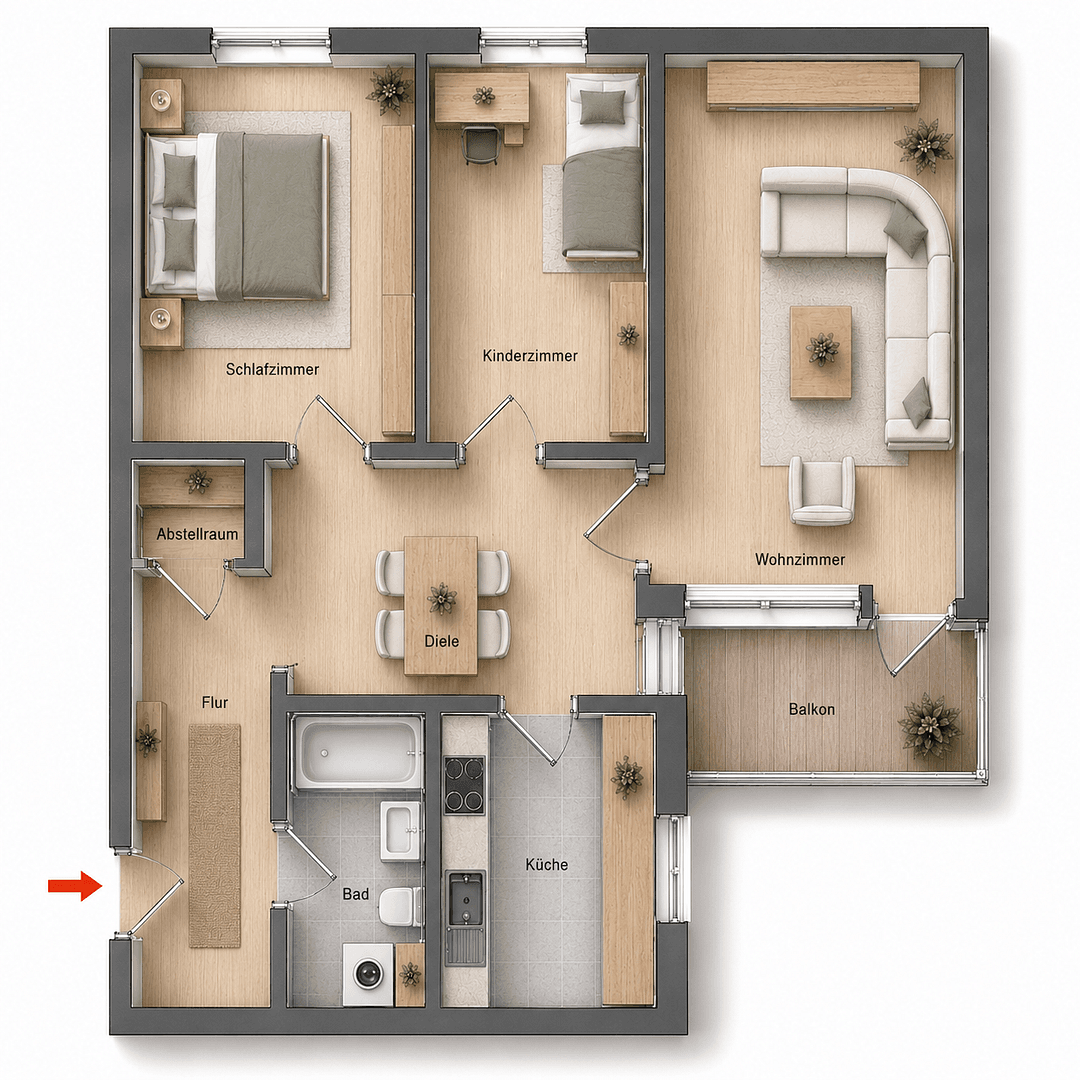 Prodej bytu 2+kk 72 m², Hamburg, Hamburg Prodej bytu 2+kk 72 m², Hamburg, Hamburg