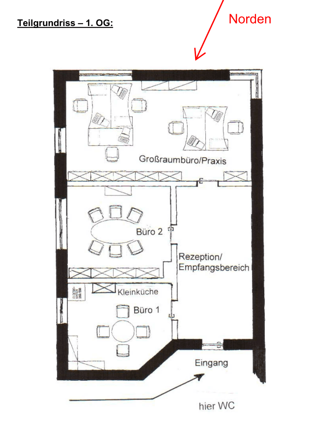 Pronájem kanceláře 100 m², Mehringer Str. 12, Burghausen, Bavorsko Pronájem kanceláře 100 m², Mehringer Str. 12, Burghausen, Bavorsko