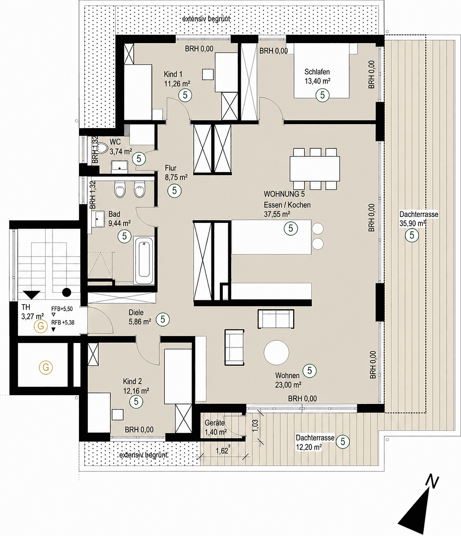 Prodej bytu 4+kk 151 m², Kirchheim unter Teck, Bádensko-Württembersko Prodej bytu 4+kk 151 m², Kirchheim unter Teck, Bádensko-Württembersko