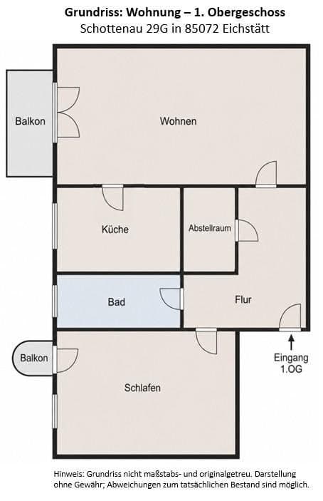Pronájem bytu 2+1 64 m², Schottenau 29G, Eichstätt, Bavorsko Pronájem bytu 2+1 64 m², Schottenau 29G, Eichstätt, Bavorsko