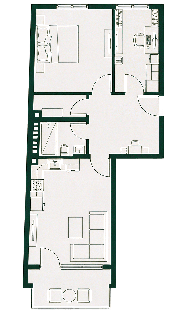 Prodej bytu 3+1 61 m², Juliusstraße 13, Braunschweig, Dolní Sasko Prodej bytu 3+1 61 m², Juliusstraße 13, Braunschweig, Dolní Sasko