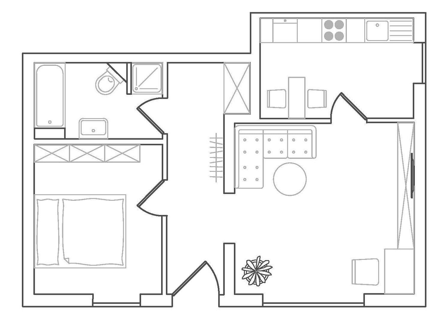 Pronájem bytu 2+1 56 m², Kreuztal, Severní Porýní-Vestfálsko Pronájem bytu 2+1 56 m², Kreuztal, Severní Porýní-Vestfálsko