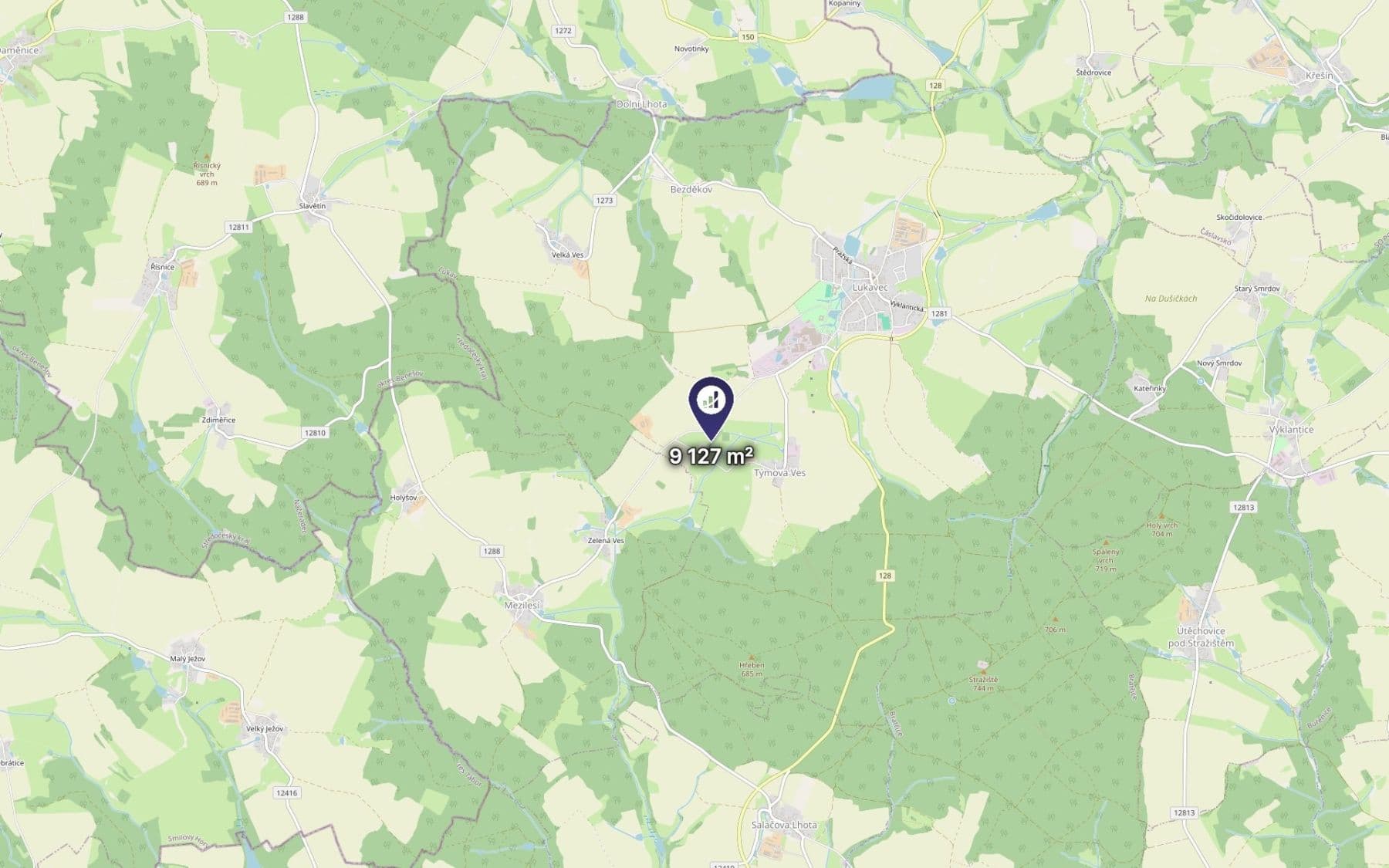 Prodej pozemku 9.127 m², Lukavec, Kraj Vysočina Prodej pozemku 9.127 m², Lukavec, Kraj Vysočina