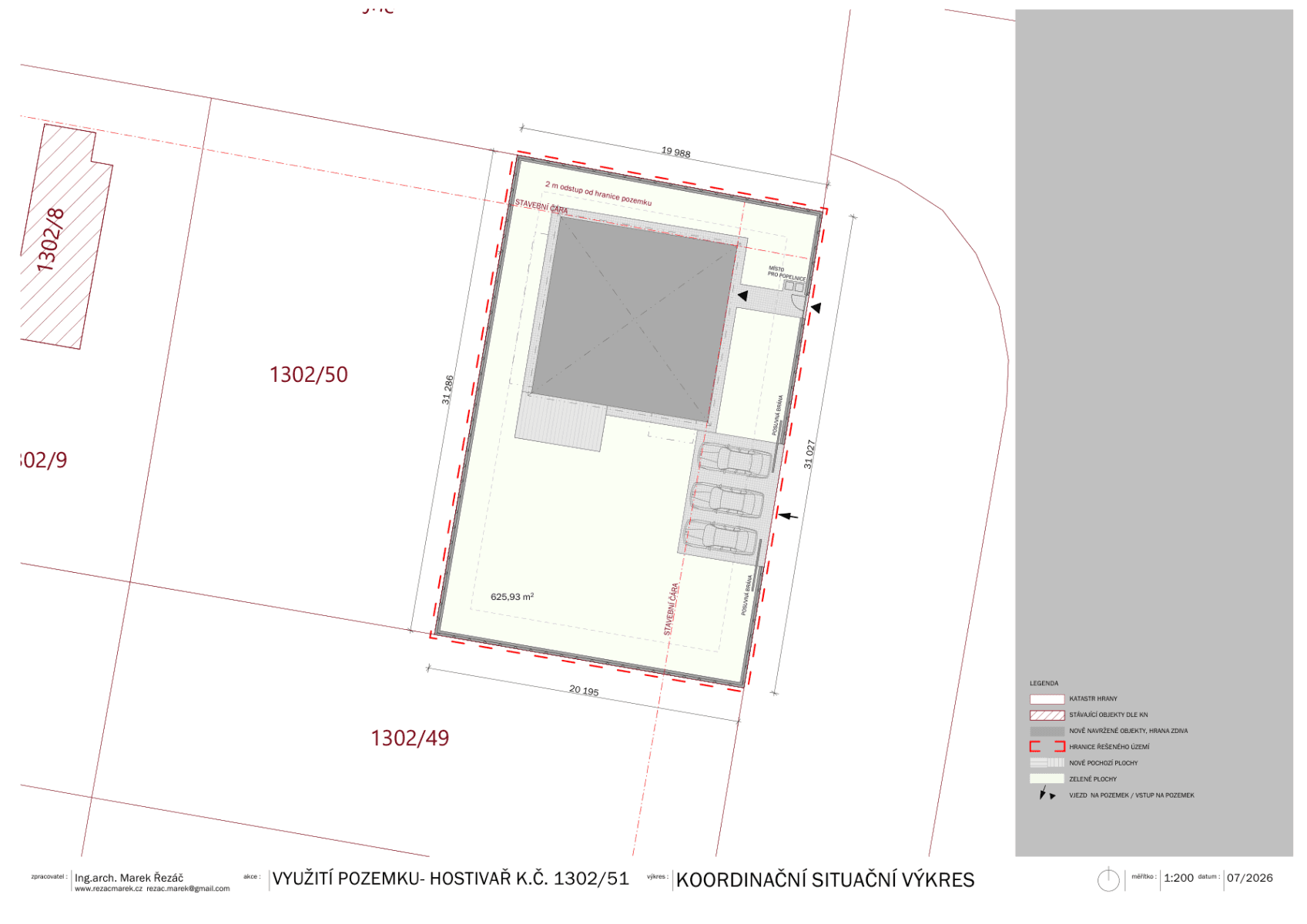 Prodej pozemku 626 m², V Chotejně, Praha, Praha Prodej pozemku 626 m², V Chotejně, Praha, Praha