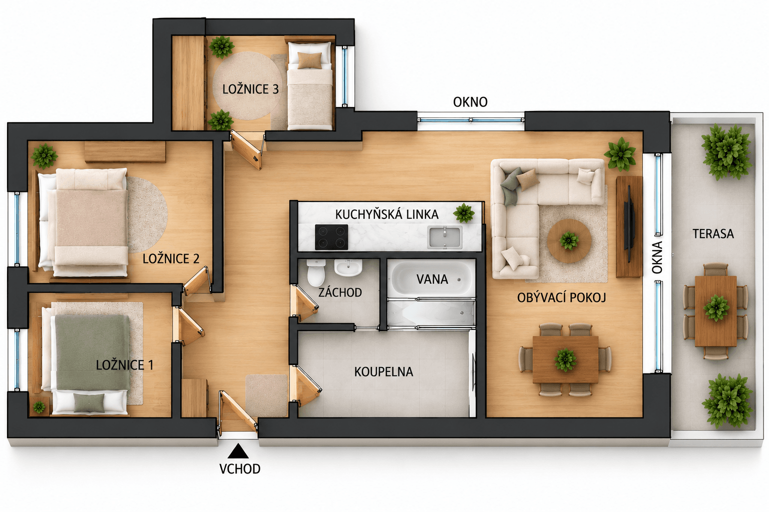 Prodej bytu 4+1 73 m², El. Krásnohorské, České Budějovice, Jihočeský kraj Prodej bytu 4+1 73 m², El. Krásnohorské, České Budějovice, Jihočeský kraj