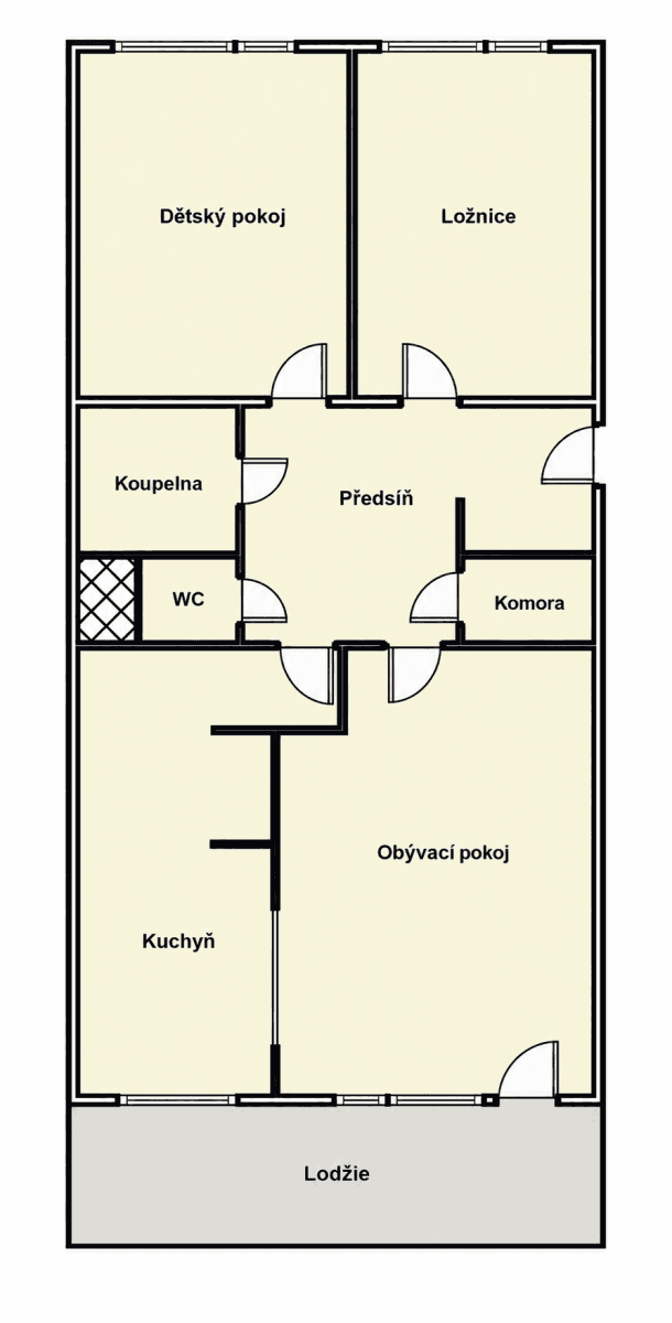 Prodej bytu 3+1 84 m², Trávníčkova, Praha, Praha Prodej bytu 3+1 84 m², Trávníčkova, Praha, Praha