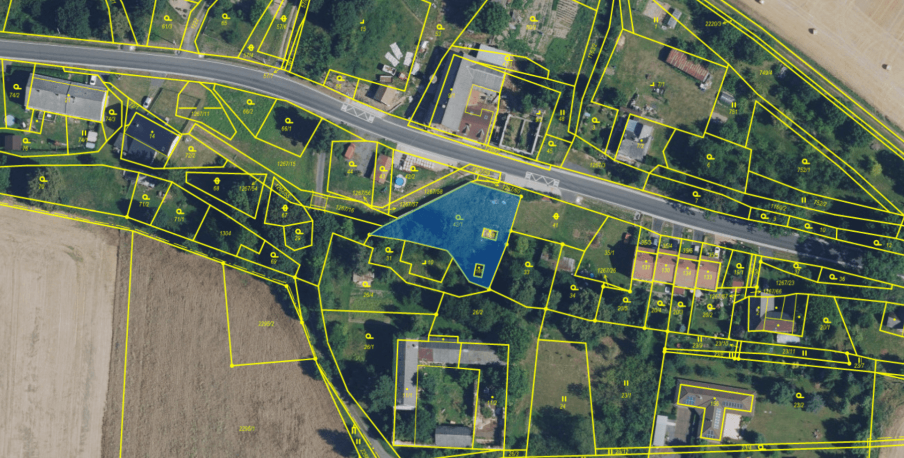 Prodej pozemku 989 m², Sklené, Pardubický kraj Prodej pozemku 989 m², Sklené, Pardubický kraj