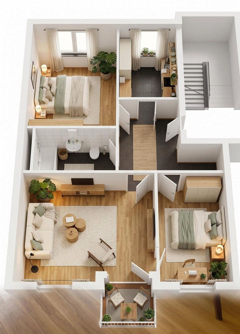 Prodej bytu 3+1 71 m², Moselstrasse 1-3, Mainz, Porýní-Falc Prodej bytu 3+1 71 m², Moselstrasse 1-3, Mainz, Porýní-Falc