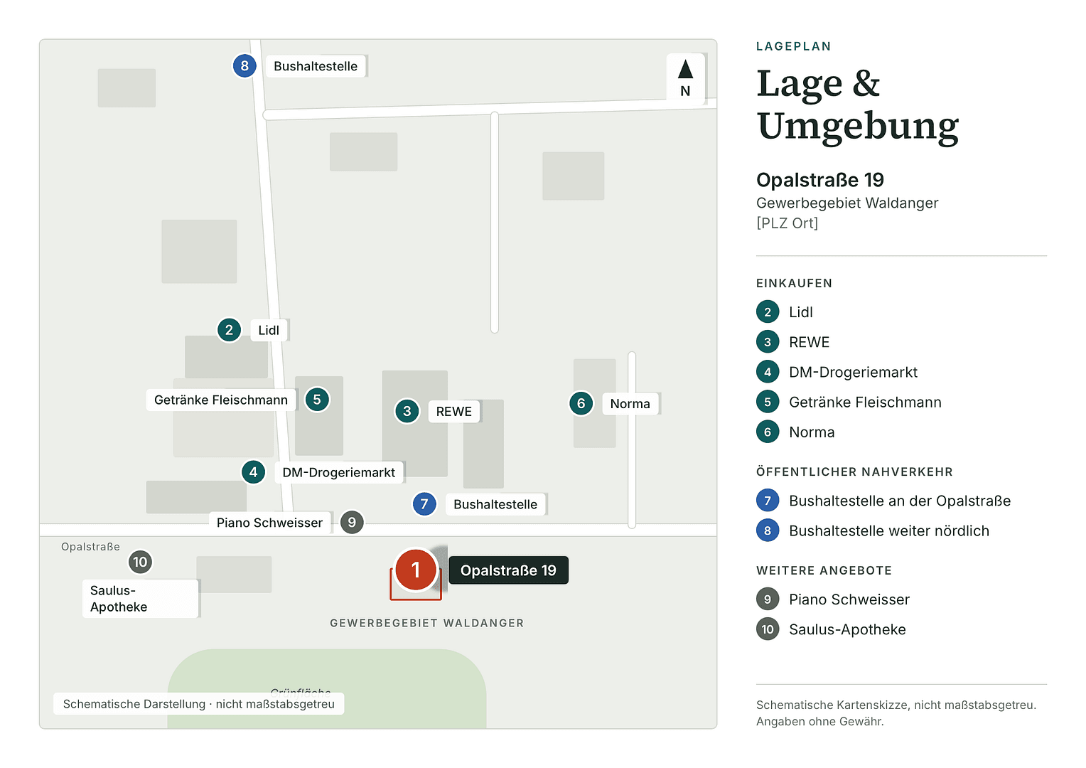Pronájem nebytového prostoru 380 m², Opalstr. 19, Altdorf, Bavorsko Pronájem nebytového prostoru 380 m², Opalstr. 19, Altdorf, Bavorsko
