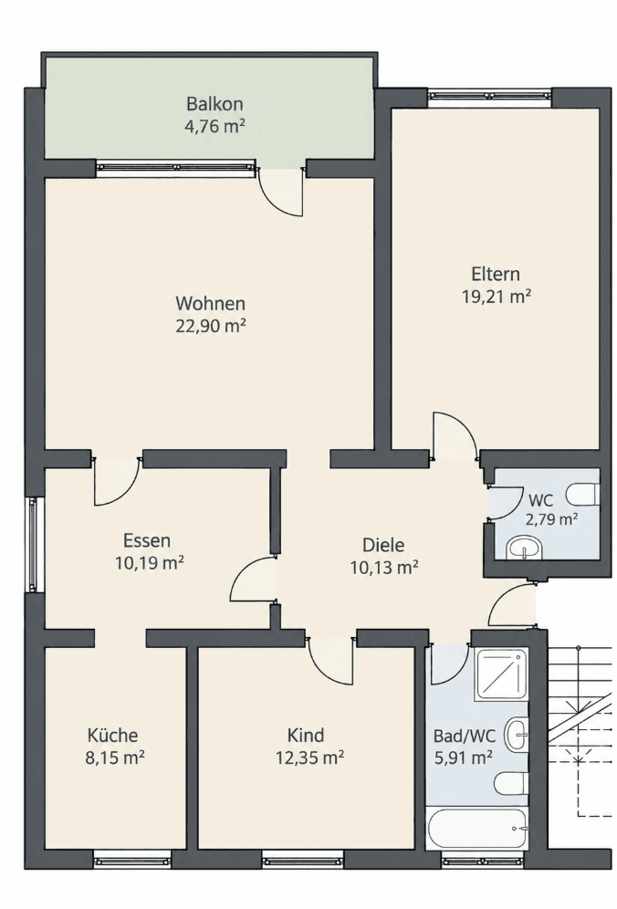 Prodej bytu 4+1 95 m², Nordring 10, Baden-Baden/Sandweier, Bádensko-Württembersko Prodej bytu 4+1 95 m², Nordring 10, Baden-Baden/Sandweier, Bádensko-Württembersko