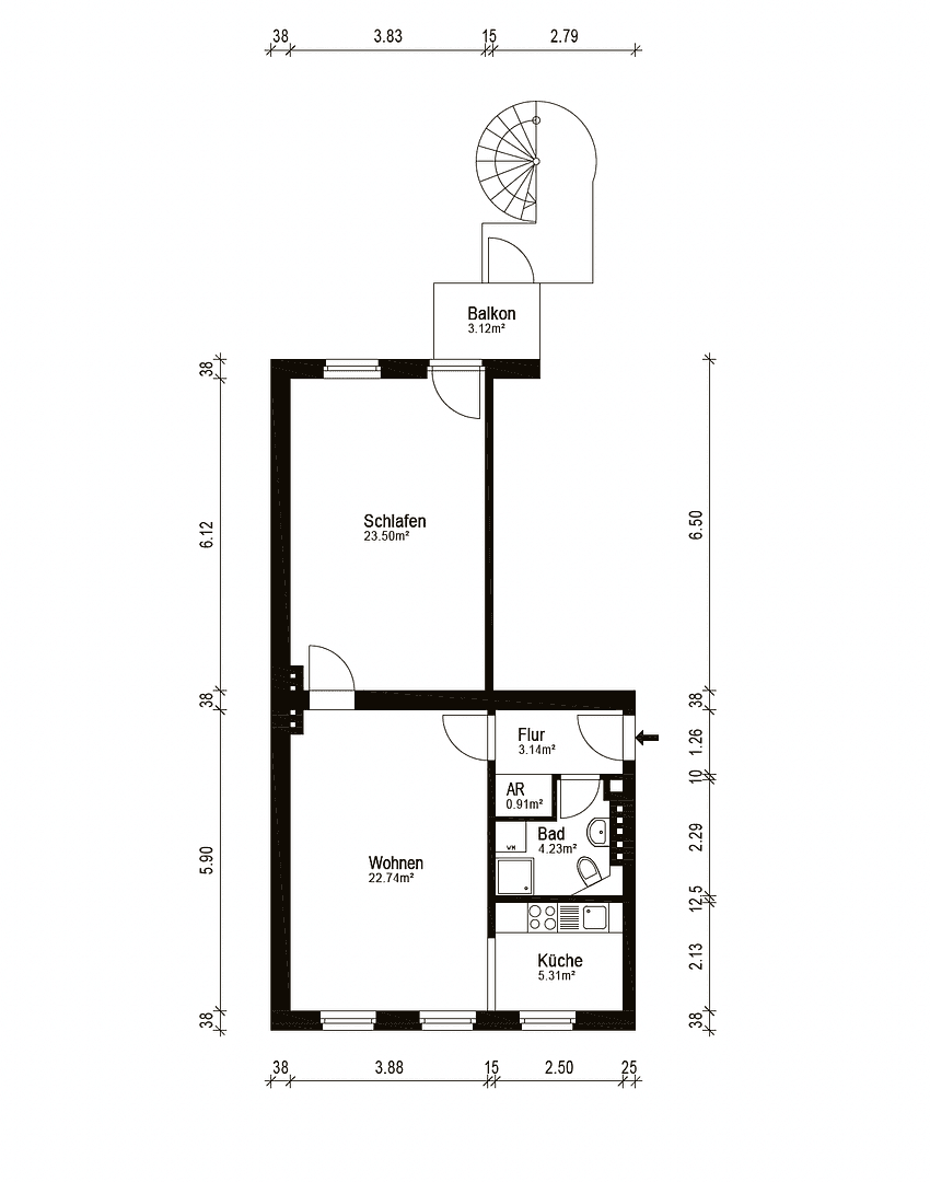 Prodej bytu 2+1 62 m², Mainzer Str. 18, Berlin, Berlín Prodej bytu 2+1 62 m², Mainzer Str. 18, Berlin, Berlín